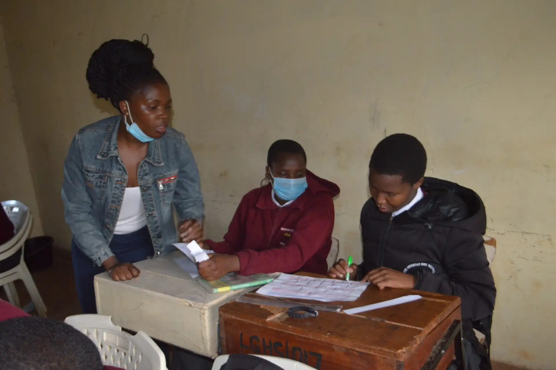 Running session on Fractional wall at Lenana girls High school for Math Club