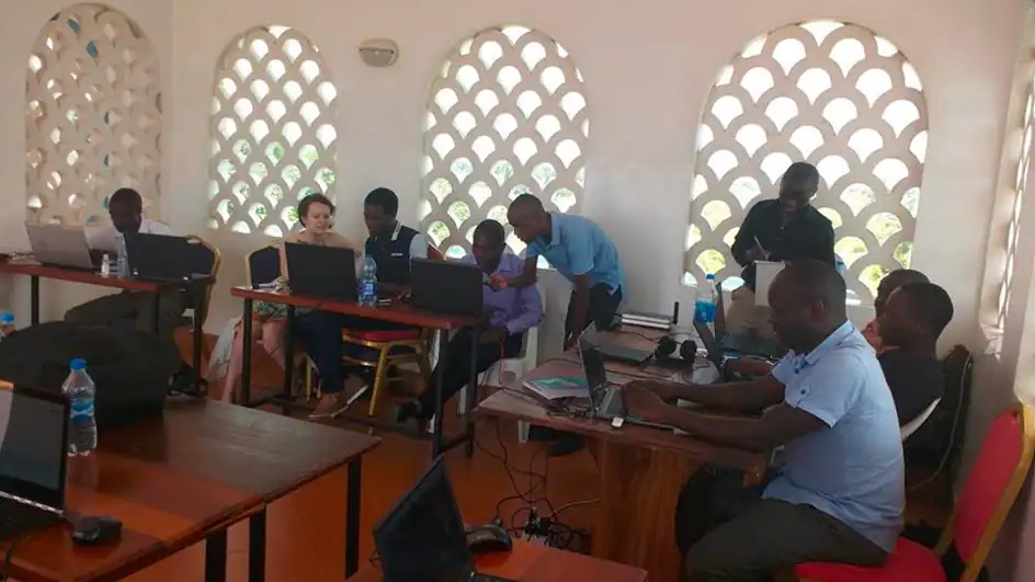 The ADI team working together in Tanzania