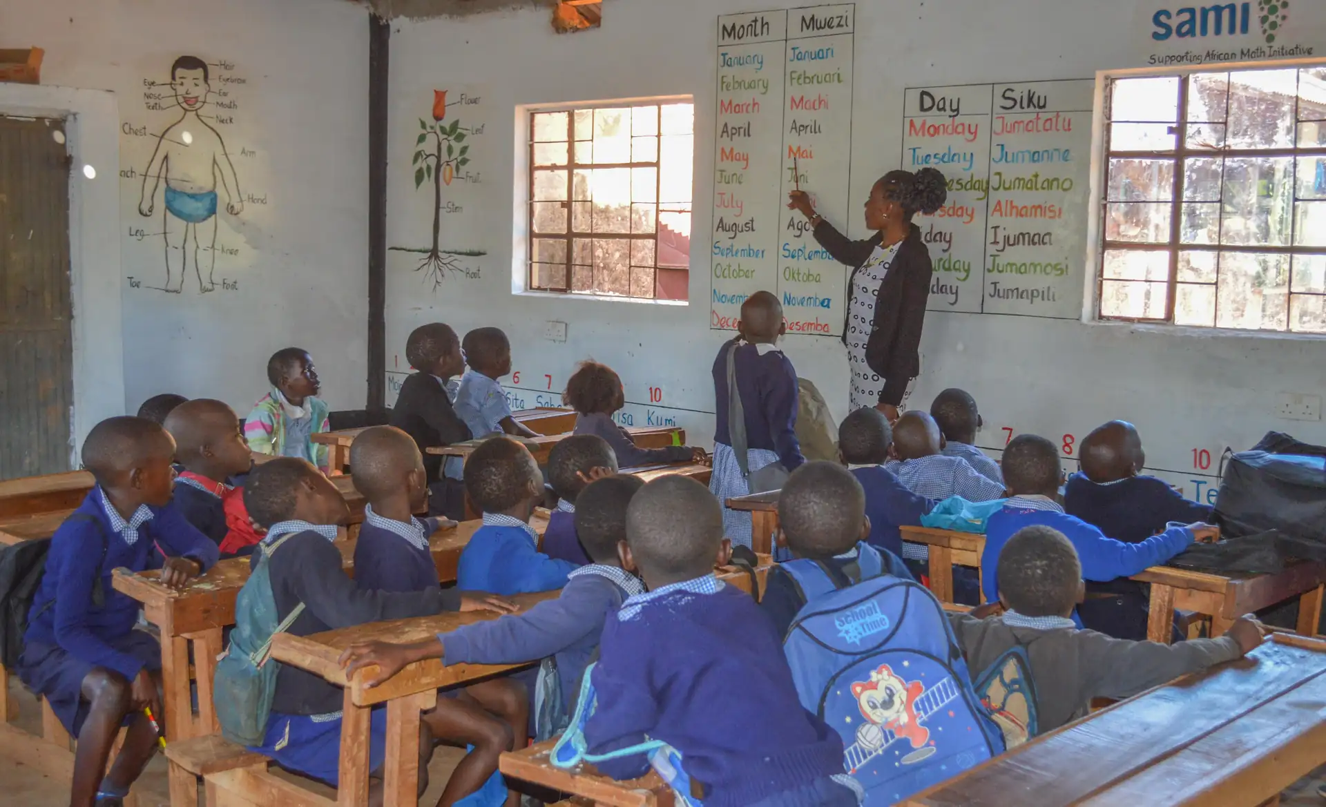 Fig: Ongoing instruction in a happy classroom