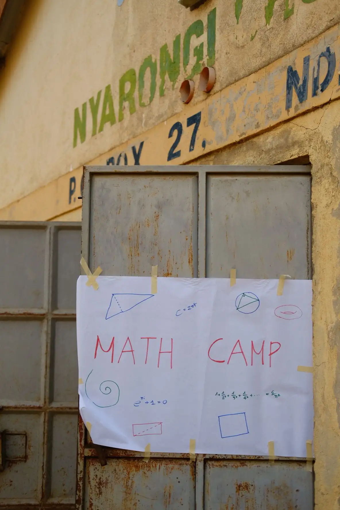 Maths Camp Poster