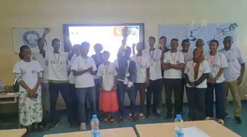 Fig: Students from House Gauess in White