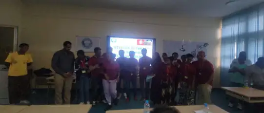 Fig: Students from House Lovlece in Maroon